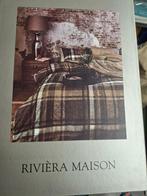 Riviera Maison Cozy Check Brown Dekbedovertrek 140x200/220, Eenpersoons, Bruin, Dekbedovertrek, Nieuw