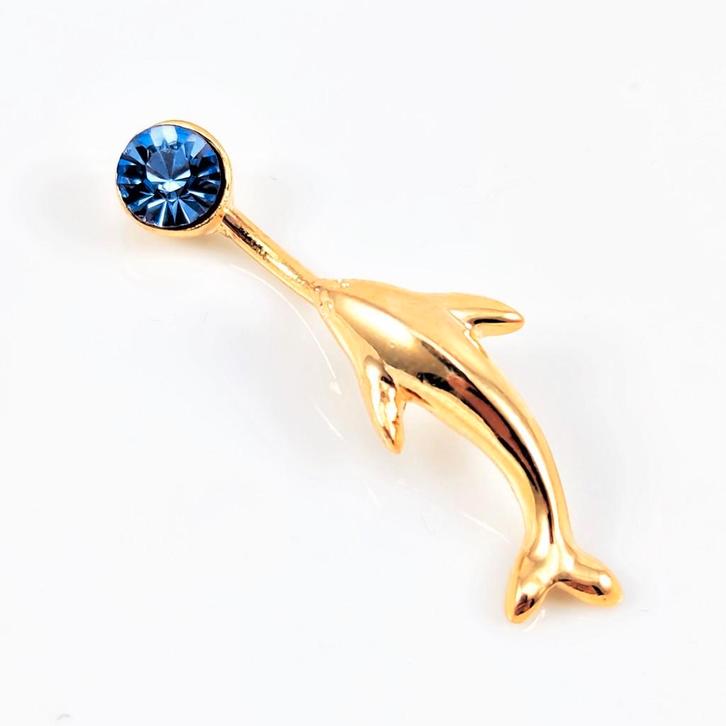 piercing, Sieraden, Tassen en Uiterlijk, Piercings, Nieuw, Navelpiercing, Staal, Met strass, Ophalen of Verzenden