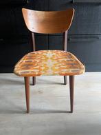 Vintage jaren ‘50 eetkamerstoel Mid- Century, Ophalen, Hout, Gebruikt, Bruin