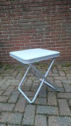 Compact Campingtafeltje / Vistafeltje - 40x40 cm, Caravans en Kamperen, Kampeermeubelen, Ophalen, Gebruikt, Campingtafel