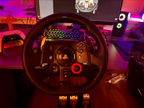 Logitech G29 + Stand + Shifter Driving Force + Shifterdoos, Spelcomputers en Games, Spelcomputers | Overige Accessoires, Zo goed als nieuw