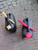 2x brandstof can, Jerrycan 10 liter, plastic, Auto diversen, Overige Auto diversen, Ophalen of Verzenden