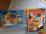 Kinderpuzzels pinokkio en winnie the pooh 20 stukjes, Ophalen, 10 tot 50 stukjes, Zo goed als nieuw