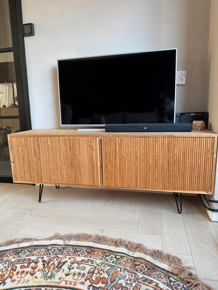 Houten tv kast, Huis en Inrichting, Kasten | Televisiemeubels, Zo goed als nieuw, Minder dan 100 cm, 25 tot 50 cm, Ophalen