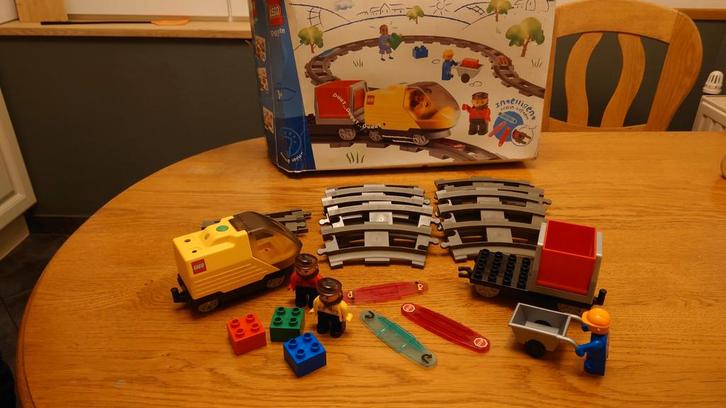 Lego Duplo Intelli Trein Compleet met Doos!, Kinderen en Baby's, Speelgoed | Duplo en Lego, Zo goed als nieuw, Duplo, Complete set