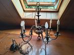 Antieke bronzen kroonluchter, Huis en Inrichting, Lampen | Kroonluchters, Ophalen, Gebruikt, Overige materialen, Klassiek