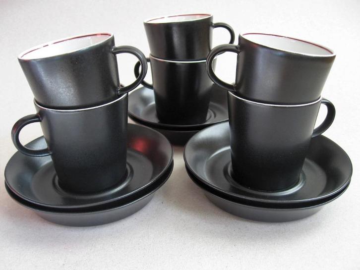 Retro koffie servies ontwerp Hanns Well 1986 Goebel, Antiek en Kunst, Antiek | Servies compleet, Ophalen of Verzenden