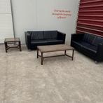 Vintage Salontafels – Hollywood Regency – Webbing & Glas, Huis en Inrichting, Tafels | Salontafels, Overige materialen, 50 tot 100 cm