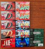 12 nieuwe ongeopende cassettes van TDK, Sony, maxell, Hema., 2 t/m 25 bandjes, Overige genres, Ophalen of Verzenden, Nieuw in verpakking