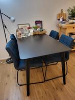 Eetkamerset: IKEA Lisabo tafel + 4 stoelen, Huis en Inrichting, Ophalen, Rechthoekig, 100 tot 150 cm, 50 tot 100 cm