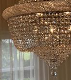 Kristal kroonluchter 100 cm in goud of zilver echt kristal, Ophalen of Verzenden, Nieuw
