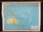 Australië en Nieuw-Zeeland, Antiek en Kunst, Antiek | Schoolplaten, Ophalen of Verzenden, Aardrijkskunde