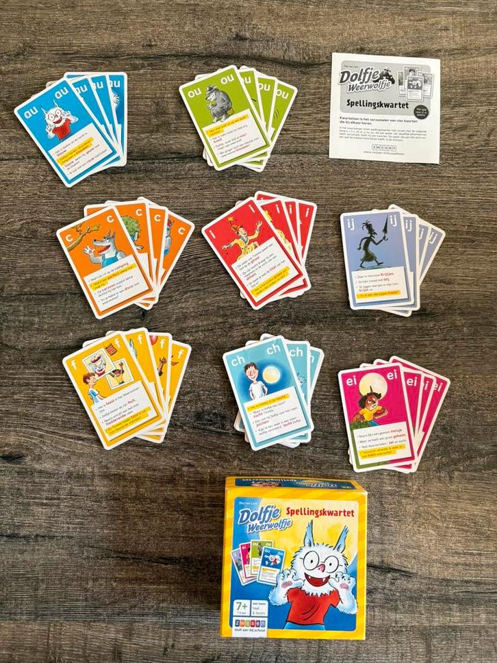 Dolfje weerwolfje spellingskwartet, Kinderen en Baby's, Speelgoed | Educatief en Creatief, Zo goed als nieuw, Ophalen of Verzenden
