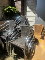 Terras stoelen 16 stuks, Tuin en Terras, Tuinstoelen, Ophalen, Rvs