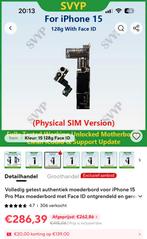 Iphone 15-128 GB. Moederbord, 128 GB, IPhone 15, Zwart, Ophalen of Verzenden