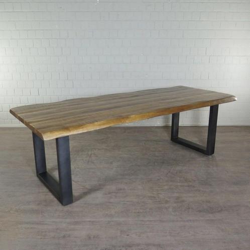 22792 Eettafel Tafel Mangohout 2,40 m x 1,00 m, Huis en Inrichting, Tafels | Eettafels, Nieuw, 50 tot 100 cm, 200 cm of meer, Vijf personen of meer