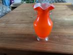 Oranje muranoglas vaasje, Antiek en Kunst, Ophalen of Verzenden