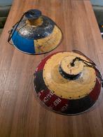 Industriële lampen van oude verfblikken, Huis en Inrichting, Lampen | Hanglampen, Gebruikt, Ophalen of Verzenden, Minder dan 50 cm