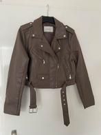 Mooie dames lederlook jas, Ophalen of Verzenden, Zo goed als nieuw, Maat 38/40 (M), Bruin