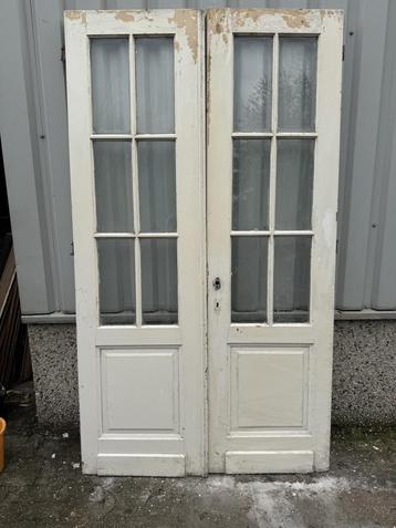 Prachtige antieke set ensuitedeuren beschikbaar voor biedingen