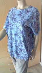 GAASTRA Mediterranee blauw printshirt maat XL, Verzenden, Gedragen, Maat 56/58 (XL), Blauw