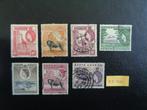 kenia uganda en tanganyika - elizabeth 1954 (zz-216), Ophalen of Verzenden, Overige landen, Gestempeld