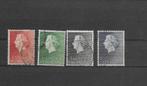 Nederland 1954, NVPH 637 t/m 640, Gestempeld., Na 1940, Verzenden, Gestempeld