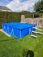 Zwembad ( met trap, pomp, afdekzeil en solar bol), Tuin en Terras, Zwembad-toebehoren, Ophalen, Zo goed als nieuw