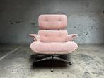 Vitra Eames Lounge Chair XL Notenhout Nubia Peach Pink, Huis en Inrichting, Fauteuils, Ophalen, Vintage design, Metaal, Nieuw
