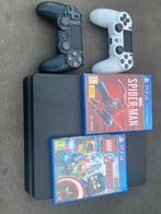 Playstation 4 met 2 controlers, Spelcomputers en Games, Ophalen of Verzenden, Gebruikt, PlayStation 1, Draadloos