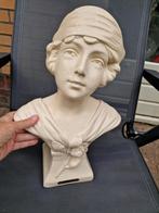 Antiek art deco art nouveau borstbeeld torso vrouw Gracieuse, Ophalen