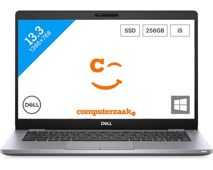 Dell Latitude 5310/Intel Core i5 1.7GHz/8GB/256GB SSD, Computers en Software, Windows Laptops, Refurbished, 13 inch, SSD, 2 tot 3 Ghz