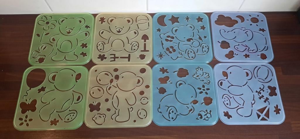 8 Tupperware sjablonen, Ophalen of Verzenden, Zo goed als nieuw, Blauw, Overige typen