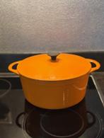 CREUSET COUSANCES BRAADPAN 24, Huis en Inrichting, Keuken | Potten en Pannen, Ophalen of Verzenden, Gebruikt, Gietijzer, Koekenpan of Braadpan