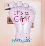 Baby girl/ baby boy folieballon nr B46/ B43, Ophalen of Verzenden, Nieuw, Versiering, Geboorte of Huwelijk