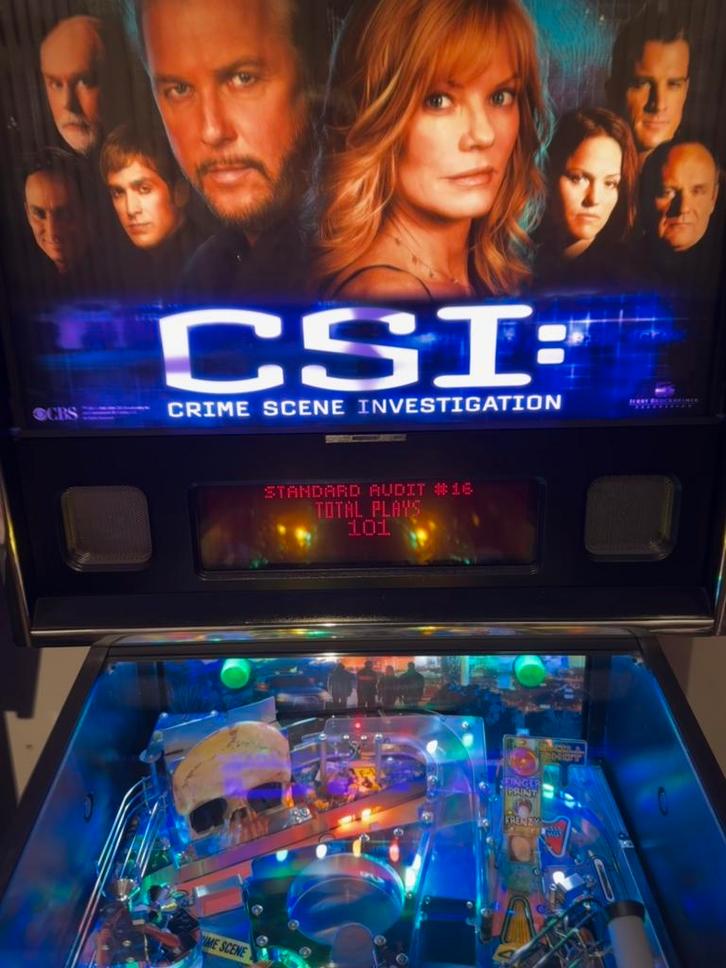 Stern CSI, Verzamelen, Automaten | Flipperkasten, Zo goed als nieuw, Dot-matrix, Flipperkast, Ophalen