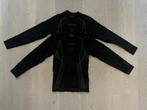 2 thermoshirts Kipsta zwart maat 128, Ophalen, Gebruikt, Jongen of Meisje, Kipsta