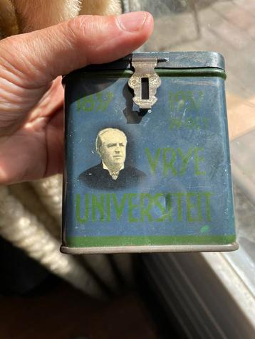 Vintage spaarpot vrije universiteit 1937 beschikbaar voor biedingen