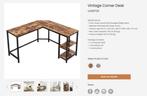 Compleet Bureau Set – VASAGLE Serie (3-delig) + Gratis lamp, Ophalen, Zo goed als nieuw, Bureau