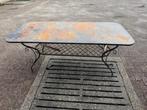 Stalen tafel, 200 x 90 cm, 77 cm hoog, Huis en Inrichting, Ophalen, Gebruikt, 75 cm of meer, 150 tot 200 cm