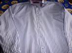 Xl overhemd wit,paars gestreept, Kleding | Heren, Overhemden, Halswijdte 43/44 (XL), Ophalen of Verzenden, Zo goed als nieuw, Louisiana