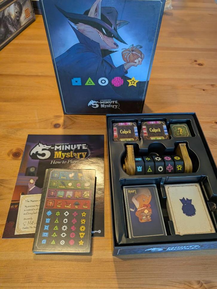 5-Minute Mystery (English Mastermind edition), Hobby en Vrije tijd, Gezelschapsspellen | Bordspellen, Zo goed als nieuw, Een of twee spelers