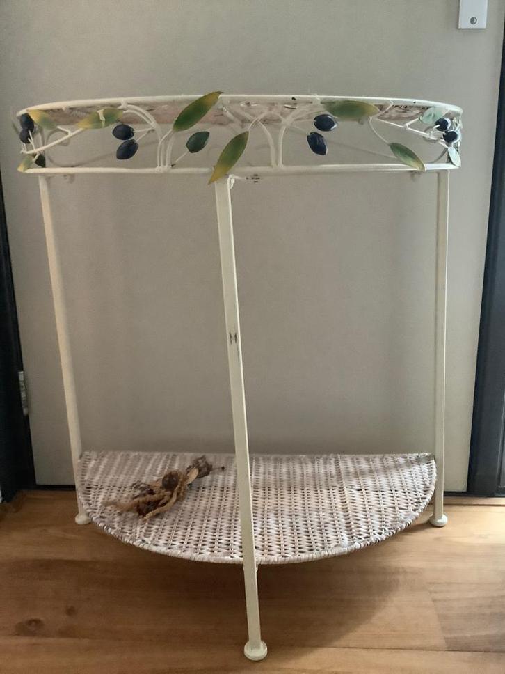 antieke Sidetable, Huis en Inrichting, Tafels | Sidetables, Gebruikt, 25 tot 50 cm, 100 tot 150 cm, Rechthoekig, Metaal, Ophalen