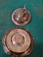 theezeef met onder blad verzilverd vintage, Huis en Inrichting, Keuken | Keukenbenodigdheden, Ophalen of Verzenden, 'T Olde Gre-j