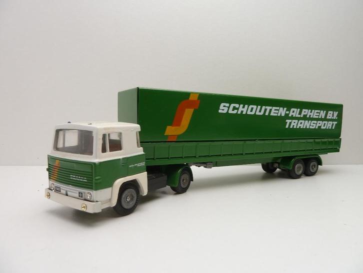 Scania 141-v8  '' Schouten Alphen '' Tekno, Hobby en Vrije tijd, Modelauto's | 1:50, Gebruikt, Bus of Vrachtwagen, Tekno, Ophalen of Verzenden