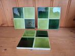 Oude groene wandtegels, Engelse vintage, Ophalen of Verzenden