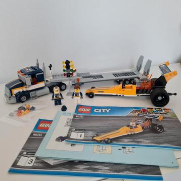 Lego city 60151 dragracer transport. beschikbaar voor biedingen