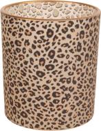 Theelichthouder - Luipaard dessin - ds3 - Goud/Zwart - Nieuw, Overige materialen, Zwart, Nieuw, Ophalen of Verzenden