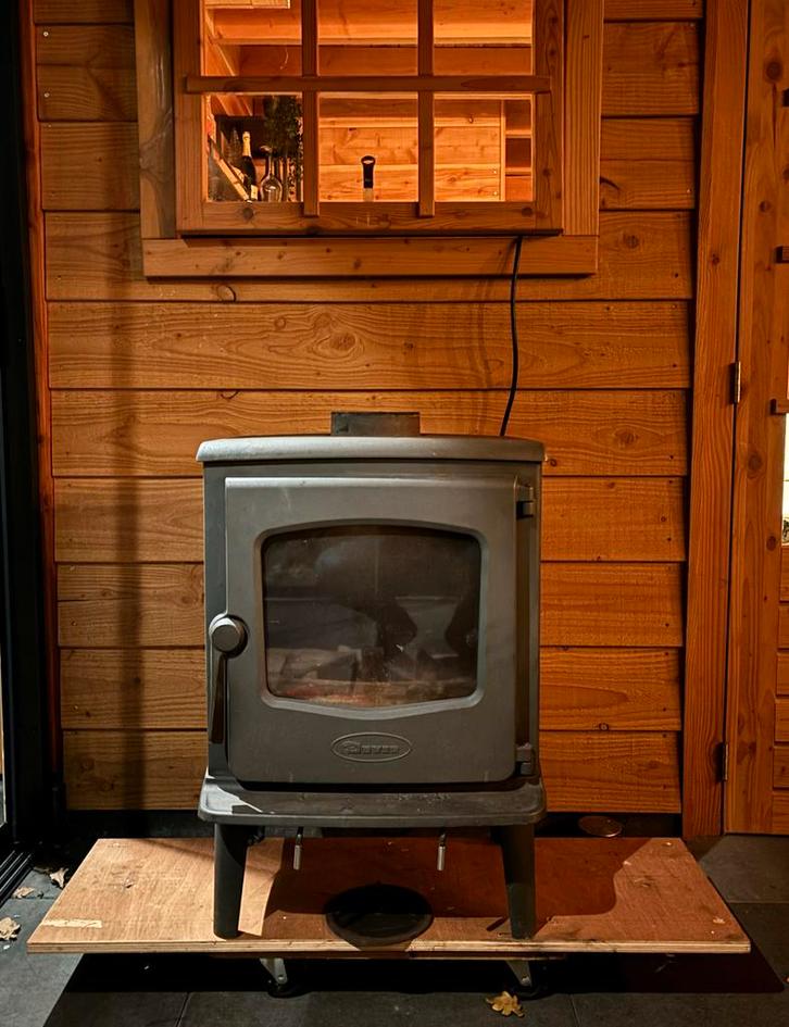 Houtkachel Dovre 525CB, Huis en Inrichting, Kachels, Gebruikt, Vrijstaand, Houtkachel, Hout, Ophalen