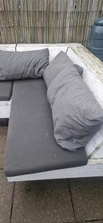 Tuinset kussens - 160x56, 180x56 + plofkussens, Ophalen of Verzenden, Gebruikt, Overige materialen, Tuinset